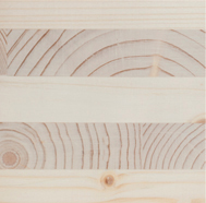 FIG 5.6 Freshly sanded spruce sample.